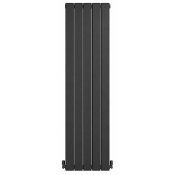 Radiator de baie AERFILD Teos, din oțel, 445×1600 mm, pe apă, negru